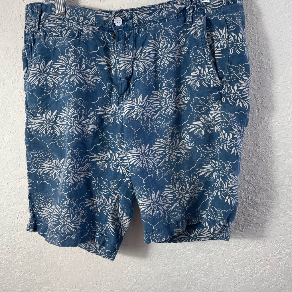 Lucky Brand Mens Linen Shorts Sz 33